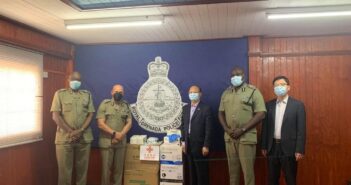 Medical Supplies Donated By China To The RGPF Help Protect Officers From COVID-19