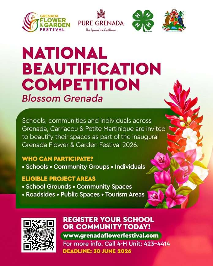 Grenada Launches National Beautification Competition As Part Of Inaugural Flower And Garden Festival